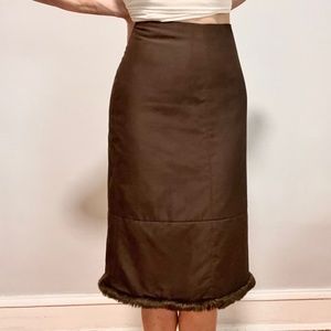 Vintage Insulated Faux Fur Skirt
